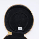 CHANEL COCO Mark Jewelry Box Leather Gold CC Auth 208346-15