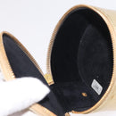 CHANEL COCO Mark Jewelry Box Leather Gold CC Auth 208346-17