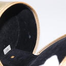 CHANEL COCO Mark Jewelry Box Leather Gold CC Auth 208346-18