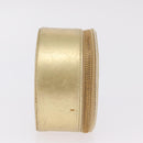 CHANEL COCO Mark Jewelry Box Leather Gold CC Auth 208346-5