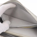 CHANEL Matelasse Long Wallet Lamb Skin Silver CC Auth 208350-18