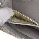 CHANEL Matelasse Long Wallet Lamb Skin Silver CC Auth 208350-22