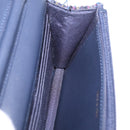 CHANEL Chain wallet Shoulder Bag Tweed Navy Gold CC Auth 208352SAM-21