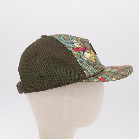 GUCCI GG Supreme GUCCIxDisney Cap PVC L Beige 648843 Auth 208355