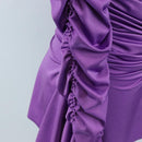 GUCCI Blouse Nylon 40 Purple Auth 208356-10