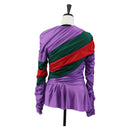 GUCCI Blouse Nylon 40 Purple Auth 208356-2