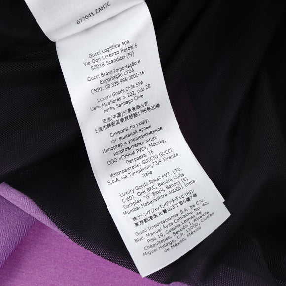 GUCCI Blouse Nylon 40 Purple Auth 208356