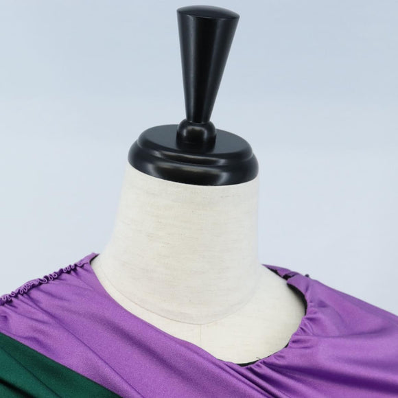 GUCCI Blouse Nylon 40 Purple Auth 208356