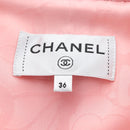 CHANEL One Piece Dress Tweed 36 Pink CC Auth 208357M-13