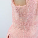 CHANEL One Piece Dress Tweed 36 Pink CC Auth 208357M-7