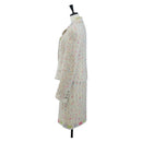 CHANEL Setup Jacket Wool tweed 36 Ivory CC Auth 208358SAM-3
