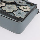 Coach Shoulder Bag Leather Blue Auth 208360A-12