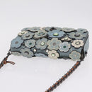 Coach Shoulder Bag Leather Blue Auth 208360A-6