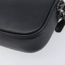 Coach Shoulder Bag Leather Black Auth 208362A-13