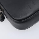 Coach Shoulder Bag Leather Black Auth 208362A-14