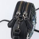 Coach Shoulder Bag Leather Black Auth 208362A-18