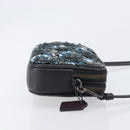 Coach Shoulder Bag Leather Black Auth 208362A-4