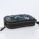 Coach Shoulder Bag Leather Black Auth 208362A-6