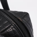 Bally Hand Bag Leather Black Gold Auth 208371A-16
