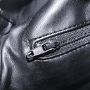 Bally Hand Bag Leather Black Gold Auth 208371A-21