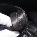 Bally Hand Bag Leather Black Gold Auth 208371A-23
