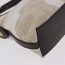 HUNTING WORLD Shoulder Bag Canvas Beige Gold Auth 208372-12