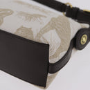 HUNTING WORLD Shoulder Bag Canvas Beige Gold Auth 208372-13