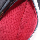 GUCCI GG Canvas Web Sherry Line Shoulder Bag Black Gold Auth 208373-27