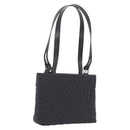 Bally Hand Bag Nylon Black Silver Auth 208374A-1