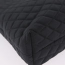 Bally Hand Bag Nylon Black Silver Auth 208374A-10