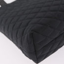 Bally Hand Bag Nylon Black Silver Auth 208374A-12