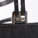 Bally Hand Bag Nylon Black Silver Auth 208374A-14