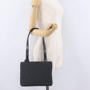 Bally Hand Bag Nylon Black Silver Auth 208374A-23