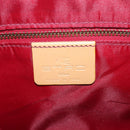 ETRO Hand Bag PVC Canvas Brown Gold Auth 208375V-18