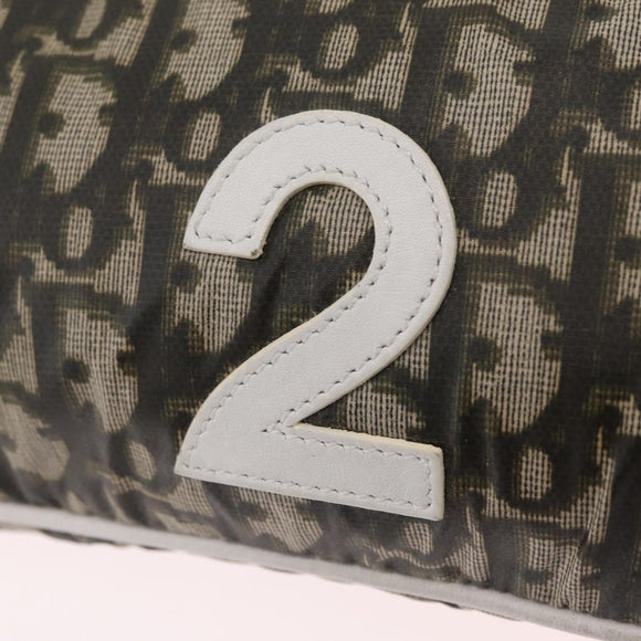 Christian Dior Trotter Body Bag Nylon Khaki Silver Auth 208377V