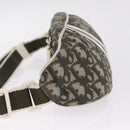 Christian Dior Trotter Body Bag Nylon Khaki Silver Auth 208377V-5