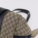 GUCCI Micro Supreme Mini Hand Bag PVC Navy Gold 284720 Auth 208379-10