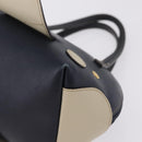 GUCCI Micro Supreme Mini Hand Bag PVC Navy Gold 284720 Auth 208379-12