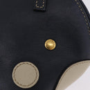 GUCCI Micro Supreme Mini Hand Bag PVC Navy Gold 284720 Auth 208379-13