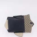 GUCCI Micro Supreme Mini Hand Bag PVC Navy Gold 284720 Auth 208379-8
