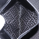 Bally Hand Bag Leather Black Gold Tone Auth 208384V-25