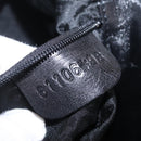 Bally Hand Bag Leather Black Gold Tone Auth 208384V-26
