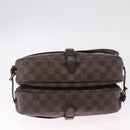 LOUIS VUITTON Damier Ebene Saumur 30 Shoulder Bag SPO N48081 LV Auth 208385-10