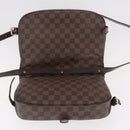 LOUIS VUITTON Damier Ebene Saumur 30 Shoulder Bag SPO N48081 LV Auth 208385-18