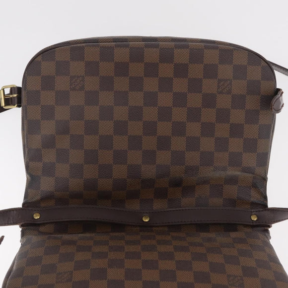 LOUIS VUITTON Damier Ebene Saumur 30 Shoulder Bag SPO N48081 LV Auth 208385