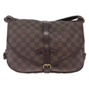 LOUIS VUITTON Damier Ebene Saumur 30 Shoulder Bag SPO N48081 LV Auth 208385-2