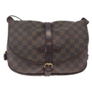 LOUIS VUITTON Damier Ebene Saumur 30 Shoulder Bag SPO N48081 LV Auth 208385-3