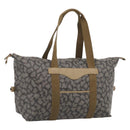 Saint Laurent Boston Bag PVC Canvas Beige Auth 208387A-1