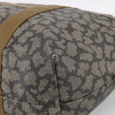 Saint Laurent Boston Bag PVC Canvas Beige Auth 208387A-10