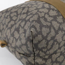 Saint Laurent Boston Bag PVC Canvas Beige Auth 208387A-11
